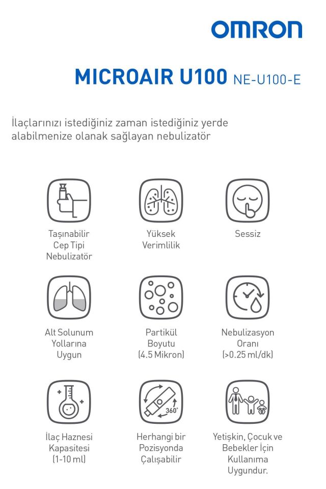 Microaır U100 Elde Taşınabilir Nebülizatör