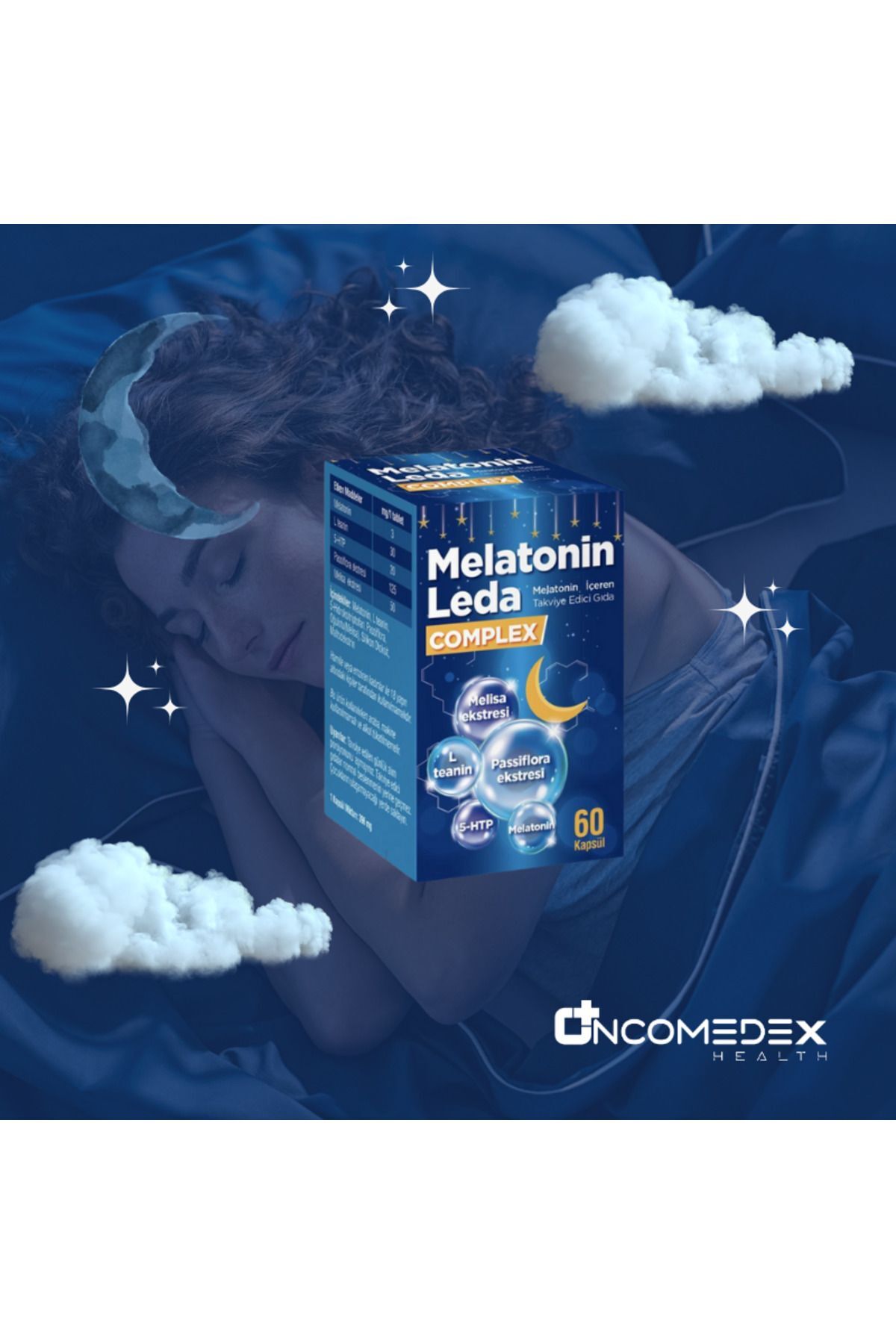 Melatonin Leda Complex 60 Kapsül