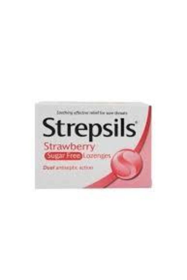 Şekersiz Çilek Aromalı 16 Pastil