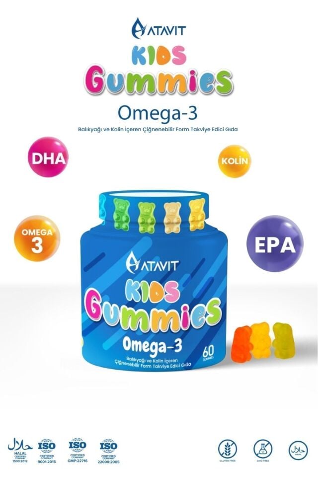 Omega 3 Fish Oil Balık Yağı Gummıes Kids