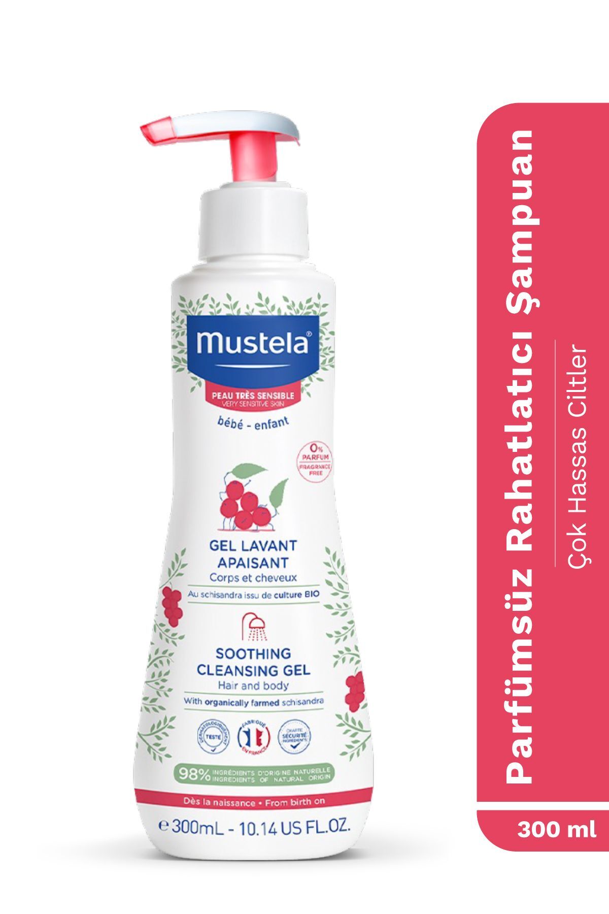 Çok Hassas Ciltler Için Jel Şampuan 300 ml