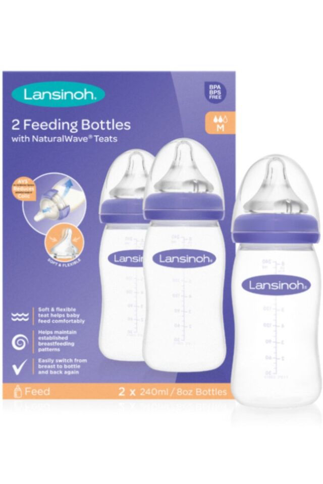 76000 2 X Pp Biberon 240 ml Orta Akışlı