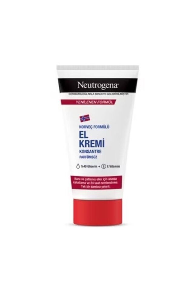Renksiz Norveç Formülü El Kremi Parfümsüz 75 ml