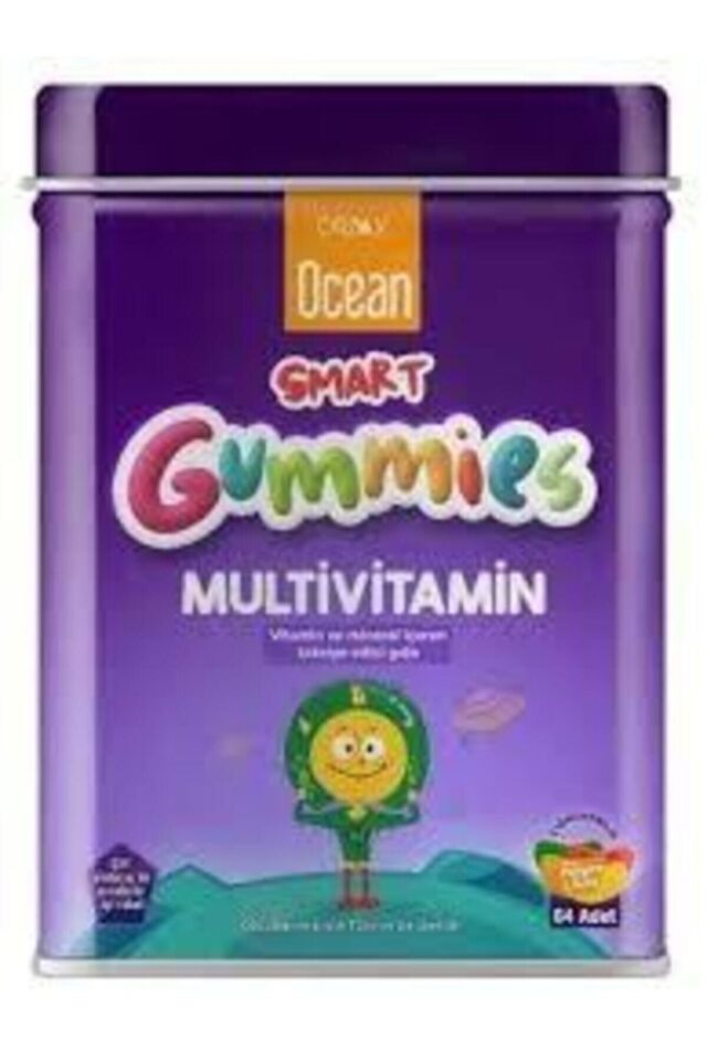 Smart Gummies Multivitamin Meyve Sulu 64 Adet Jel Çocuklara Özel + Hediyeli Ürün