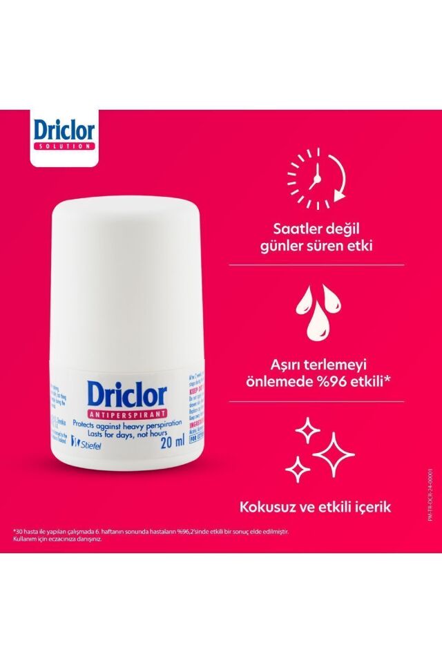 Aşırı Terleme Önleyici Antiperspirant Roll-On 20ml X3