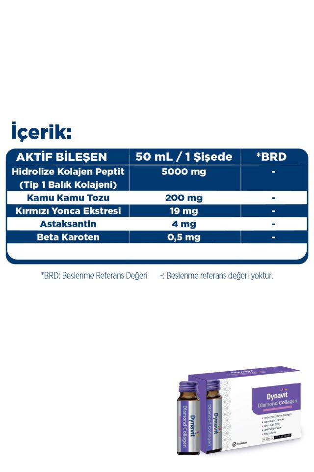 Diamond Collagen & Hyaluronic Acid 10'Lu Likit Şişe - 2'li Avantaj Paketi - Tip 1 Balık Kolajeni