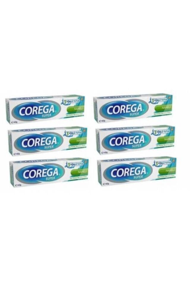 Süper Protez Yapıştırıcı Naneli Krem 40 gr 6 Kutu