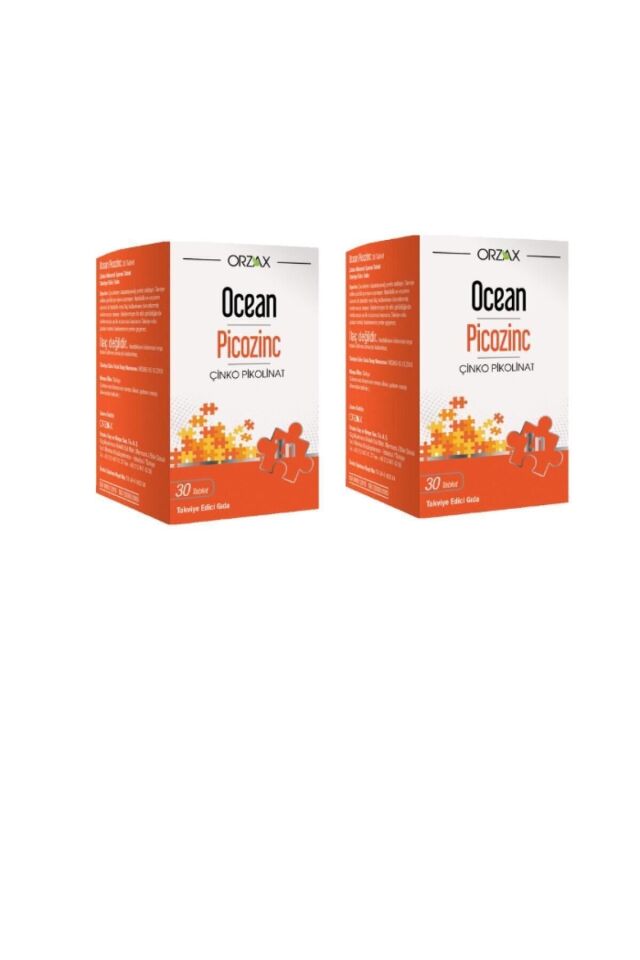 Orzax Picozinc Çinko Pikolinat 30 Tablet 2 Adet