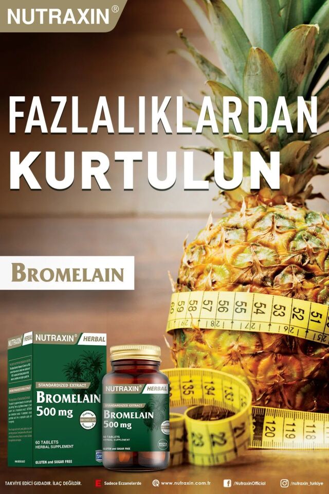 Bromelain 60 Kapsül X 3