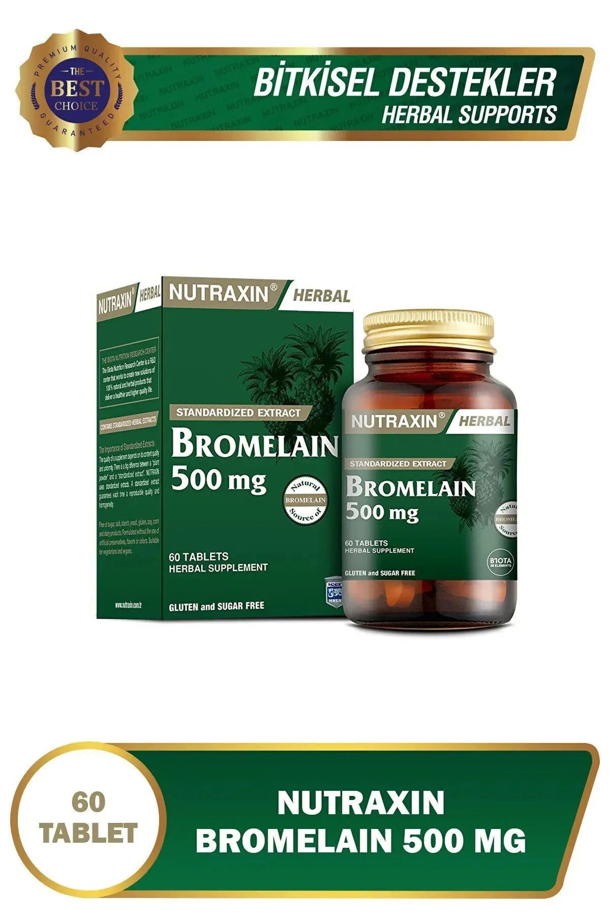 Bromelain 60 Kapsül X 3