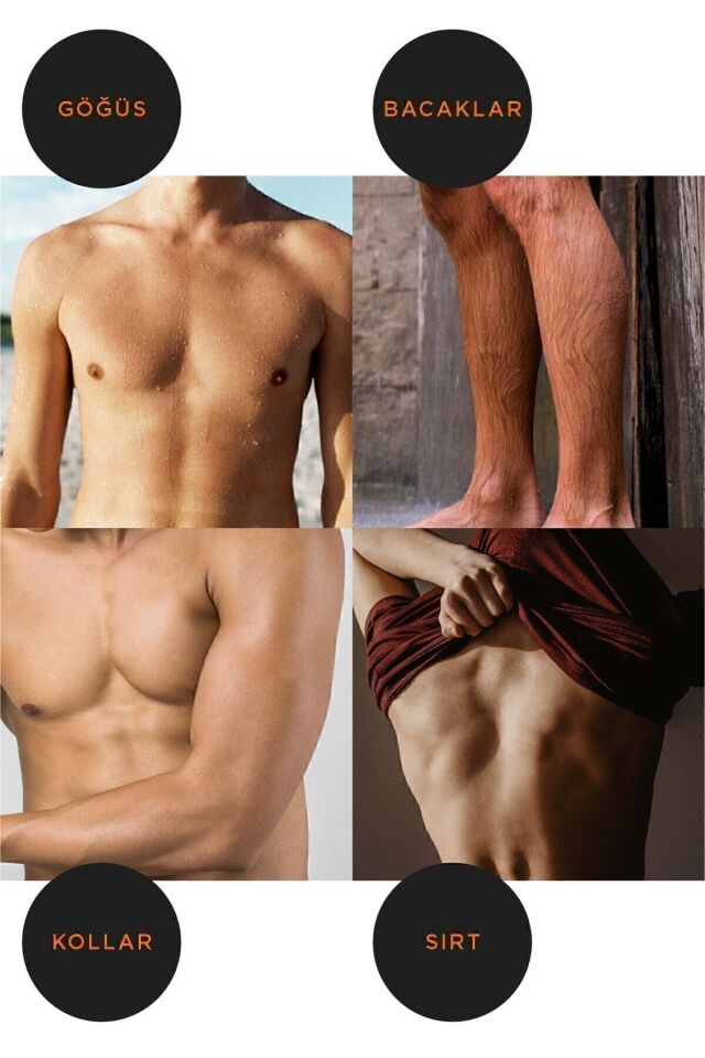 Men Erkeklere Özel Tüy Dökücü Krem Normal Ciltler 200ml + Duşta Tüy Dökücü Krem Normal Ciltler 150ml