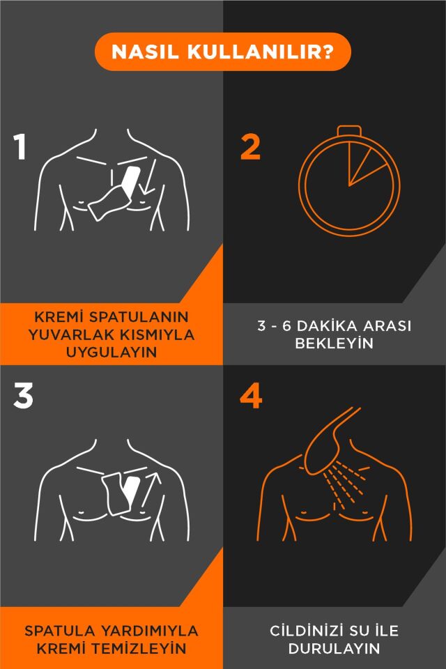 Erkeklere Özel Tüy Dökücü Krem 200 ml X2 Adet