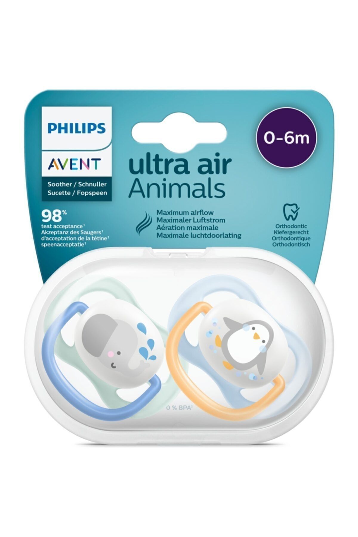 Ultra Air Animals 2li Emzik 0-6 Ay - Erkek Scf080/05