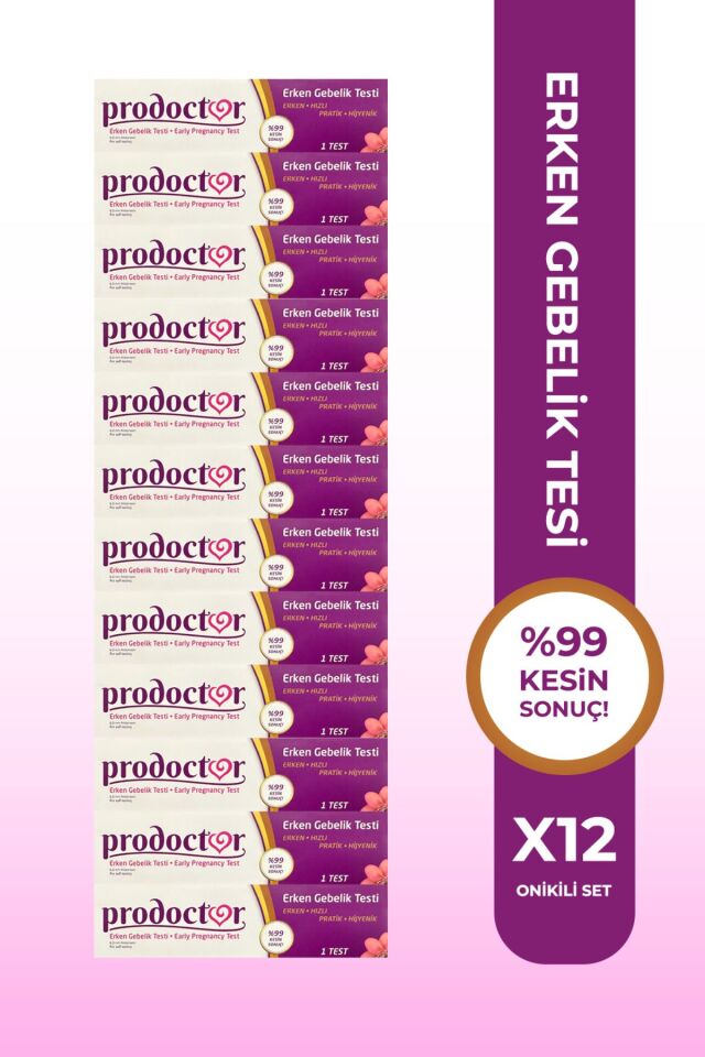 PRODOCTOR Erken Gebelik Testi 12 Adet