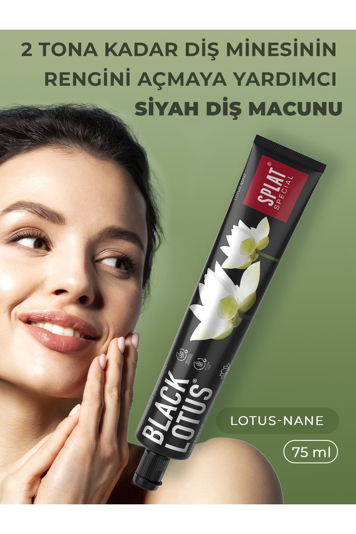 Diş Macunu Black Lotus 4 Ton Beyaz 75 ml