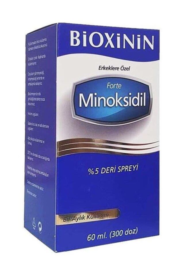 Bioxinin Forte Minoksidil Sprey 60ml | Dökülme Karşıtı %5 Deri Spreyi
