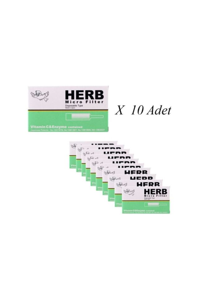 Herb Micro Filter KullanAt Sigara Ağızlığı 10lu Paket