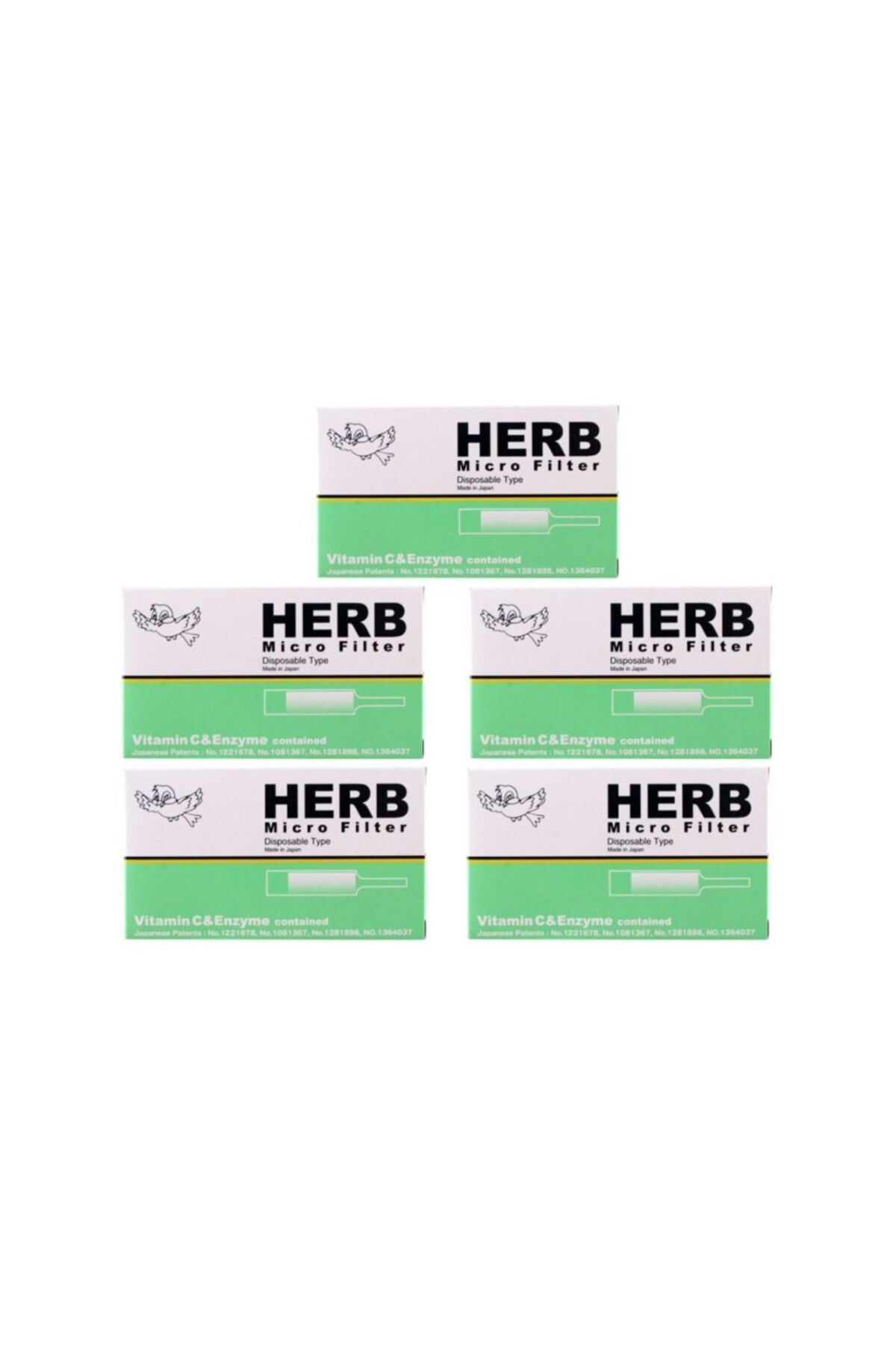 Herb Micro Filter KullanAt Sigara Ağızlığı 5li Paket