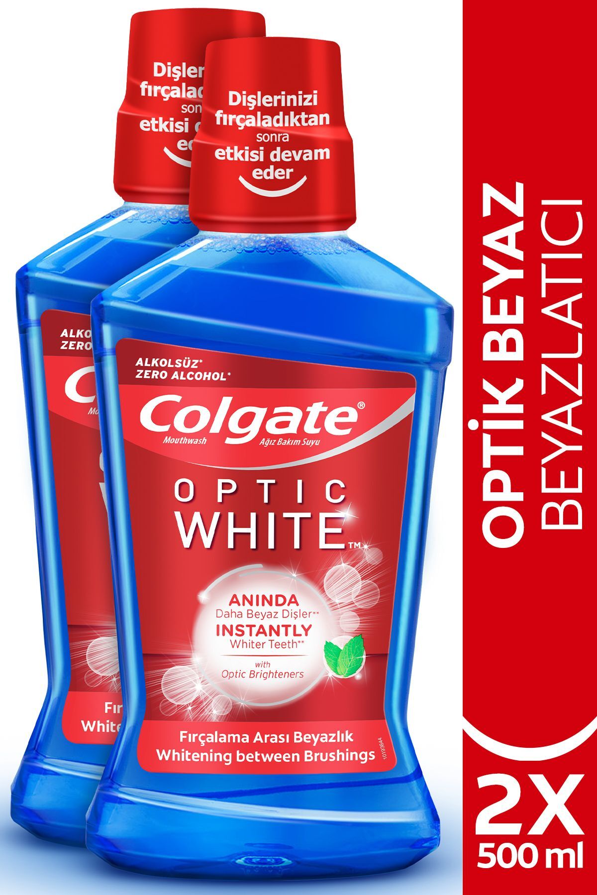 Optic White Ağız Bakım Suyu 500ml x2