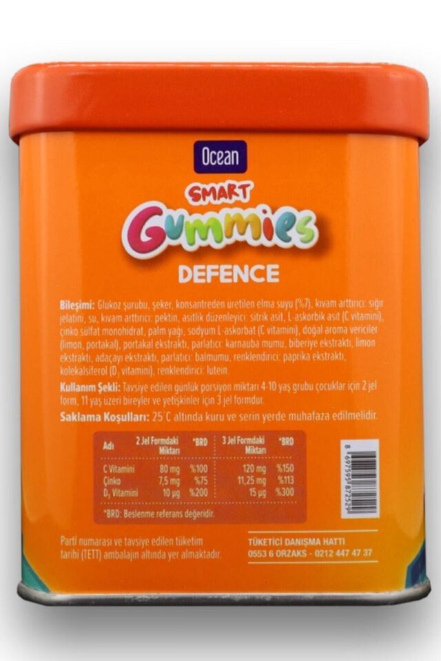 Ocean Smart Gummies Defence 64 Adet Çiğnenebilir Jel Form