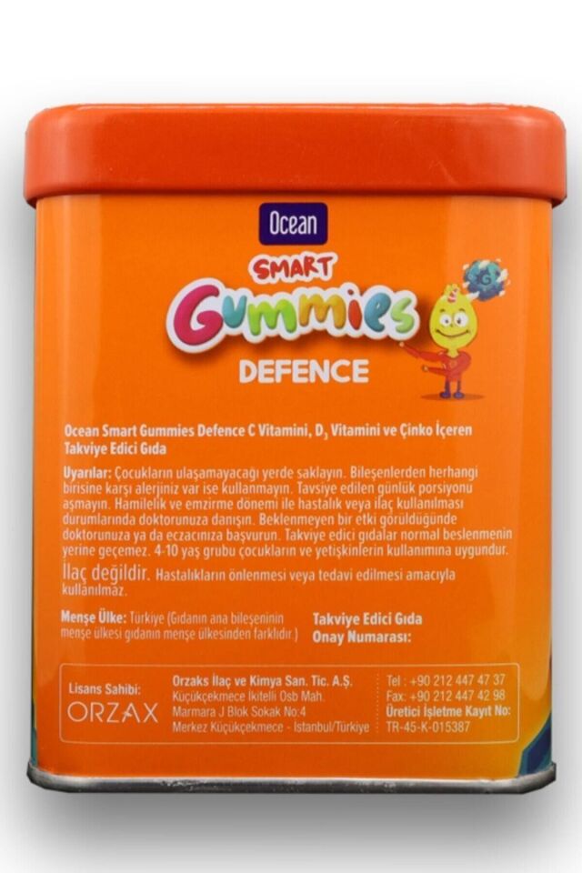 Ocean Smart Gummies Defence 64 Adet Çiğnenebilir Jel Form