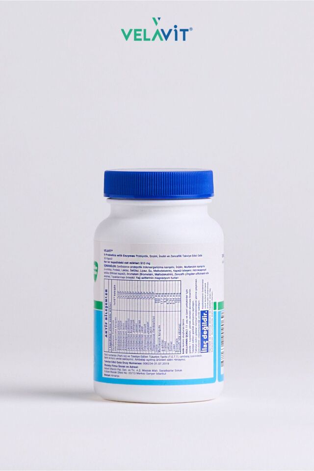 V-Probiotics with Enzymes Takviye Edici Gıda 30 Kapsül