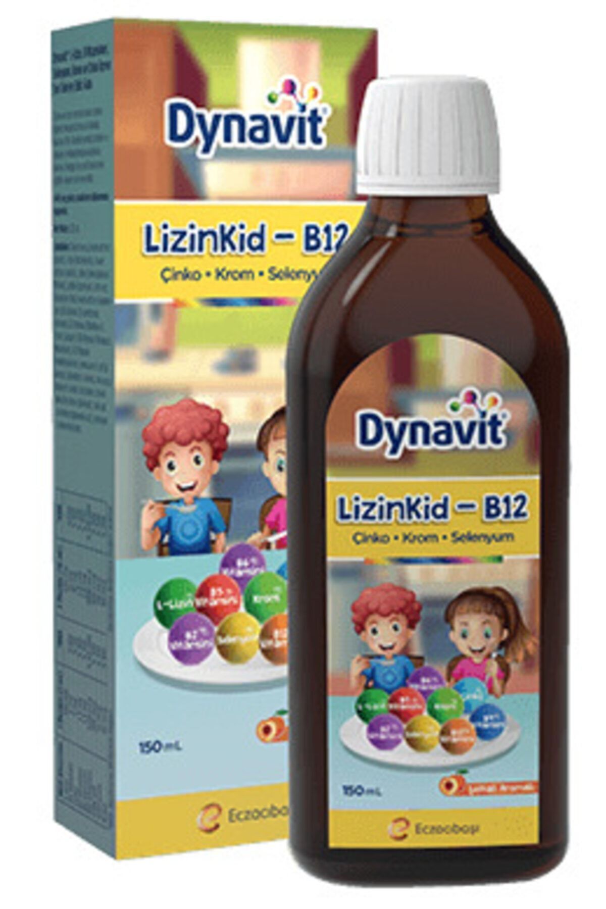 Lizinkid B12 150 ml Şeftali Aromalı