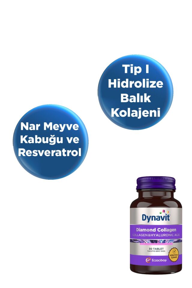 Diamond Collagen & Hyaluronic Acid 30 Tablet 2'li Avantaj Paket