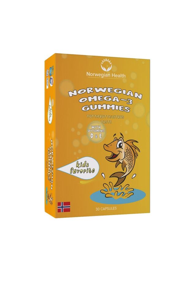 Çocuk Tutti Frutti Aromalı Omega-3 Gummies 30 Kapsül Çiğnenebilir Balık Yağı