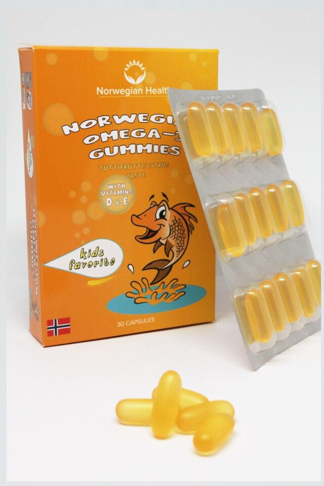 Çocuk Tutti Frutti Aromalı Omega-3 Gummies 30 Kapsül Çiğnenebilir Balık Yağı