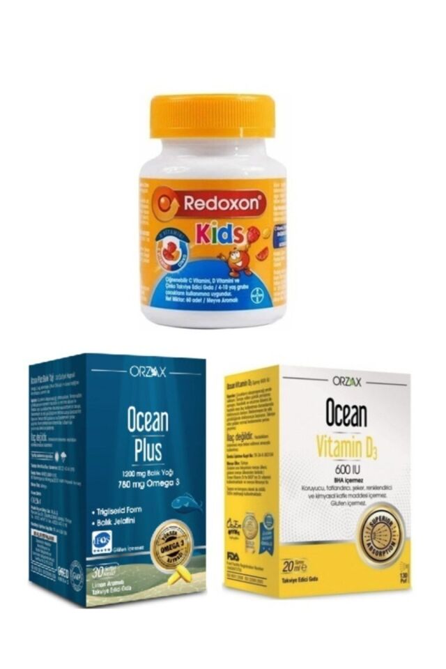 Çocuklar İçin C,d Ve Çinko Desteği 60 Çiğneme T.+ Balık Yağı 30 Kapsül+ Vitamin D3 600 Iu 20 Ml
