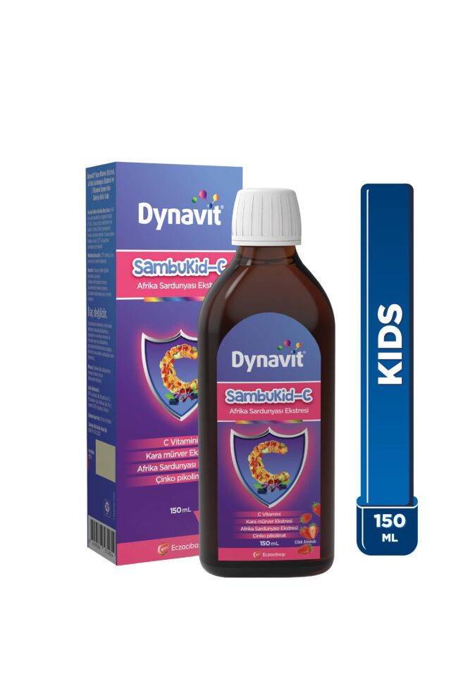 Sambukid-C Şurup 150 mL - Kara Mürver Ekstresi, C Vitamini, Çinko, Afrika Sardunyası Ekstresi