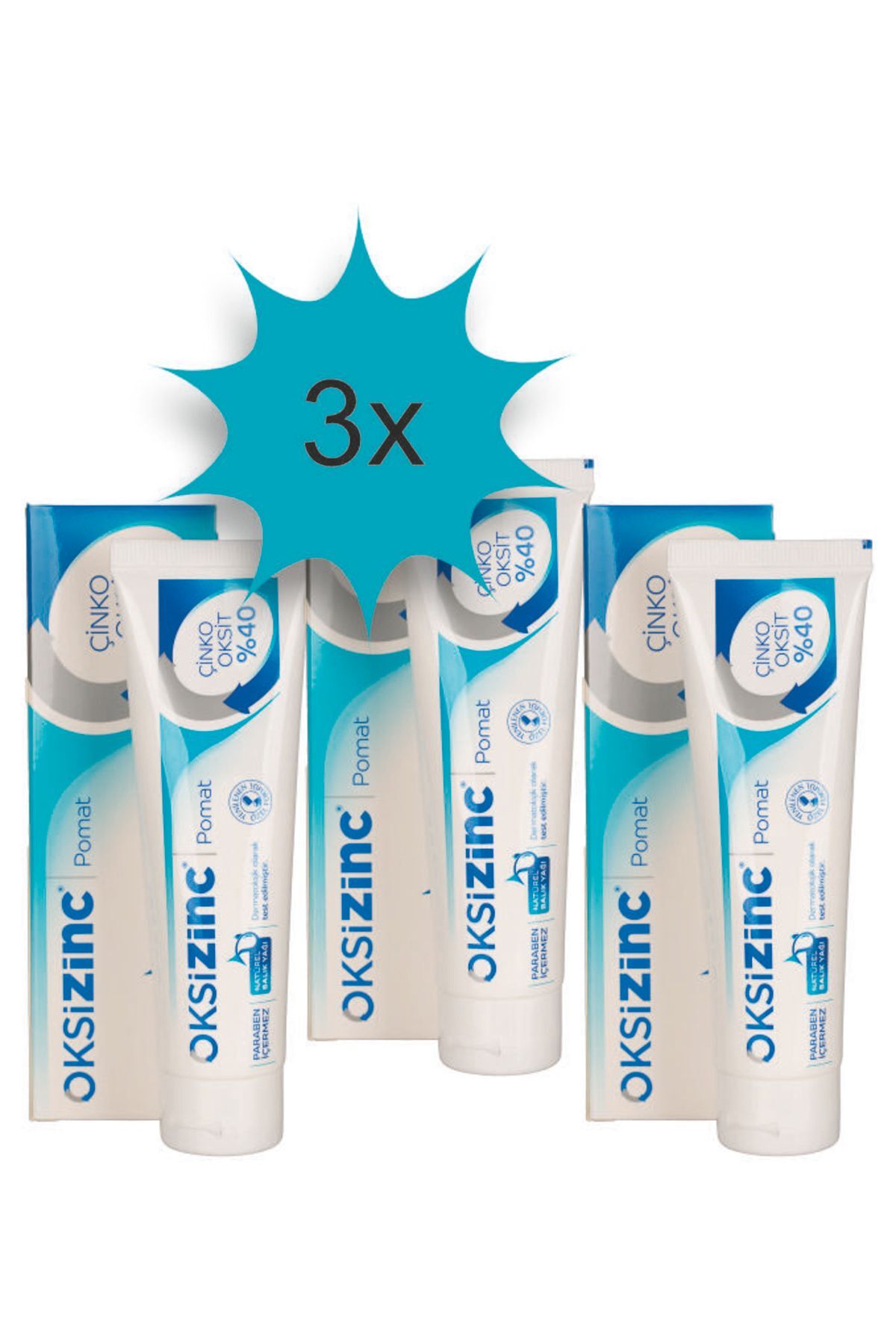 Pişik Kremi %40 Çinko Oksit 3x100gr.