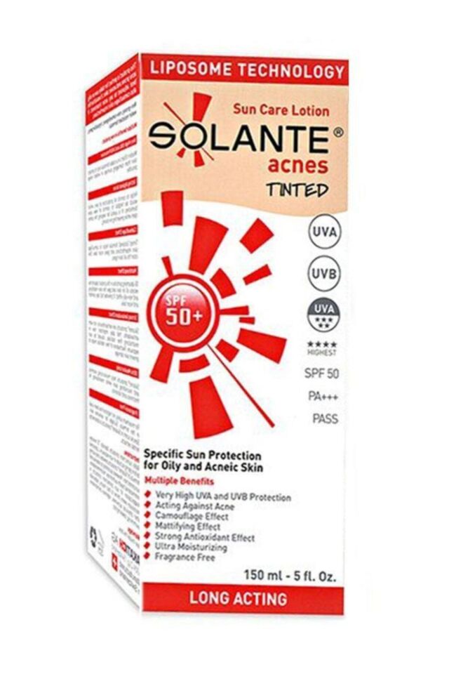 Acnes Tinted Spf50+ Renkli Güneş Koruyucu Losyon 150ml | Akne Karşıtı Bakım