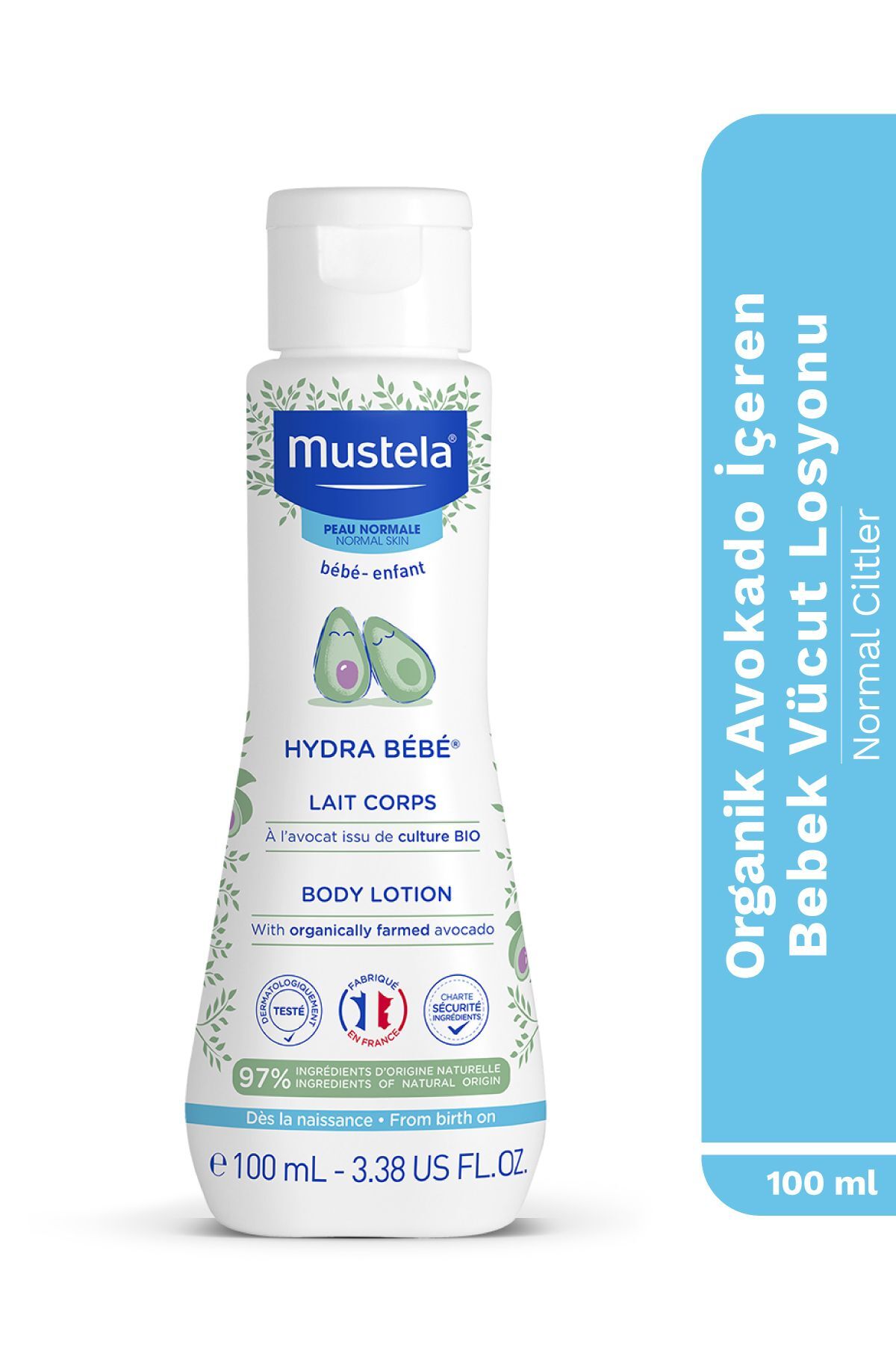Hydra Bebe Organik Avokado İçeren Nemlendirici Bebek Çocuk Vücut Losyonu 100 ml