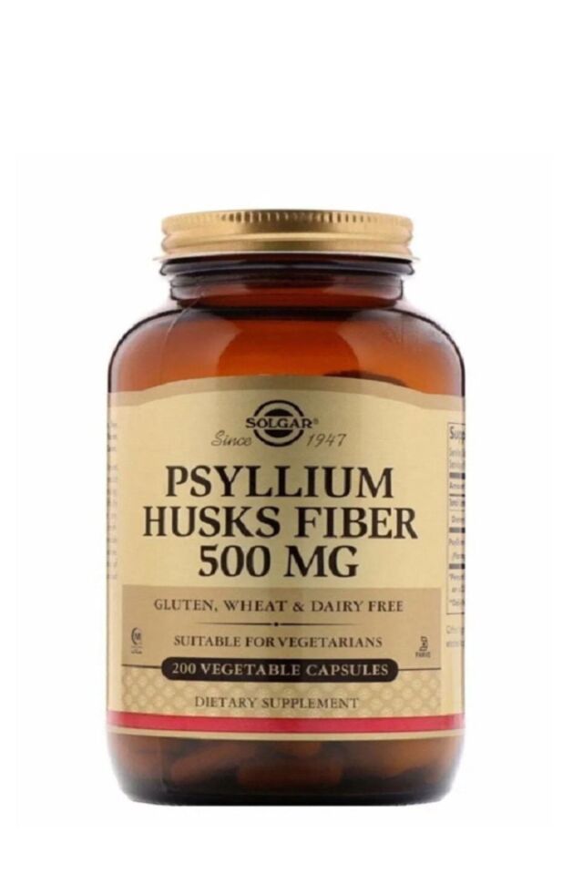 Psyllium Husks Fibre 200 Kapsül Pisilyum Pisilium