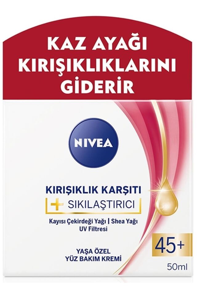 Marka: Kırışıklık Karşıtı + Sıkılaştırıcı Krem 45+ Yaş 50 Ml Kategori: Yüz Kremi