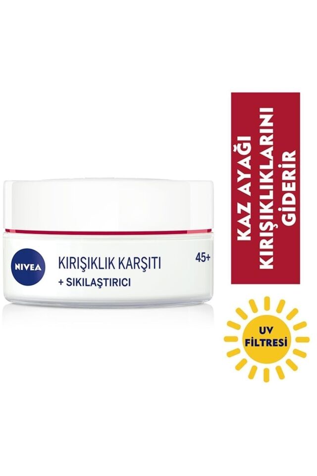 Marka: Kırışıklık Karşıtı + Sıkılaştırıcı Krem 45+ Yaş 50 Ml Kategori: Yüz Kremi