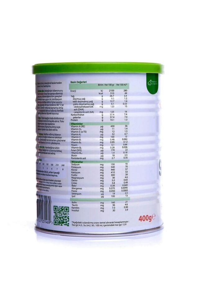 1 Keçi Sütlü Bebek Sütü 0-6 Ay 400 gr