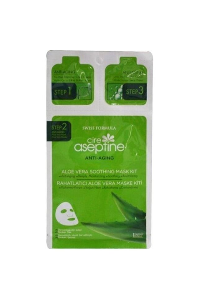 Marka: Cire Aseptine Anti Aging Rahatlatıcı Aloe Vera Yüz Maskesi 8681410000389 Kateg