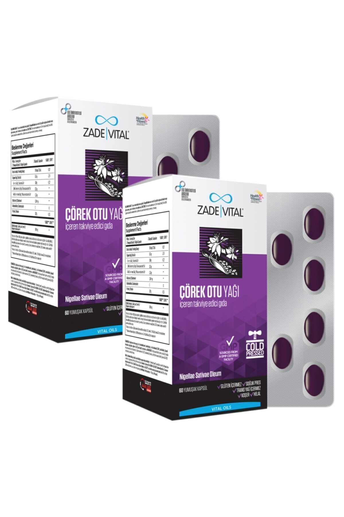 Çörek Otu Yağı Nigella Sativa (2 Kutu) 120 Kapsül