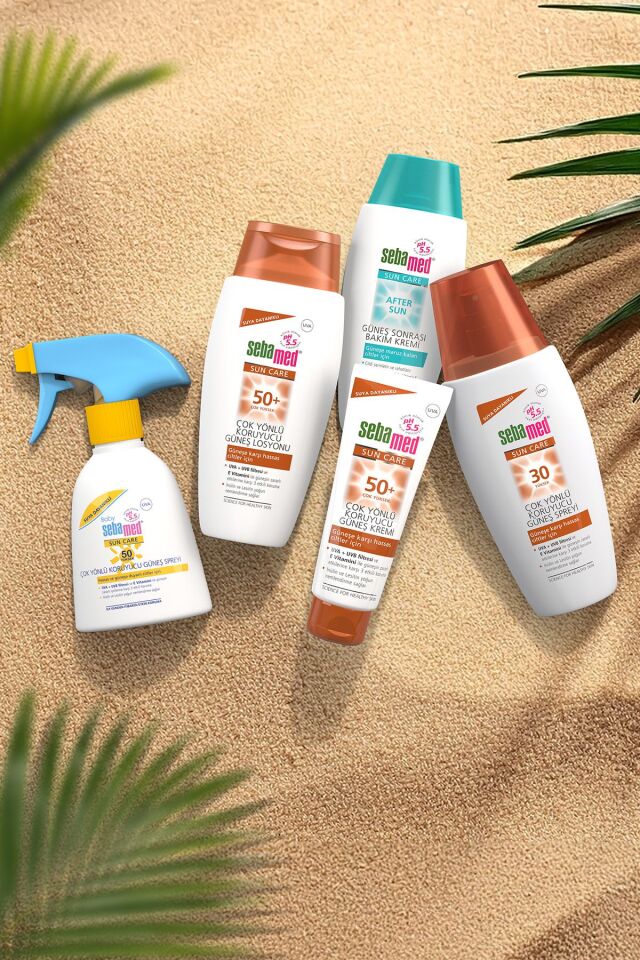 Sun Care UVA / UVB Filtresi ve E Vitamini Üçlü Yüksek Koruma Çok Yönlü Güneş Kremi 50 SPF 50 ml