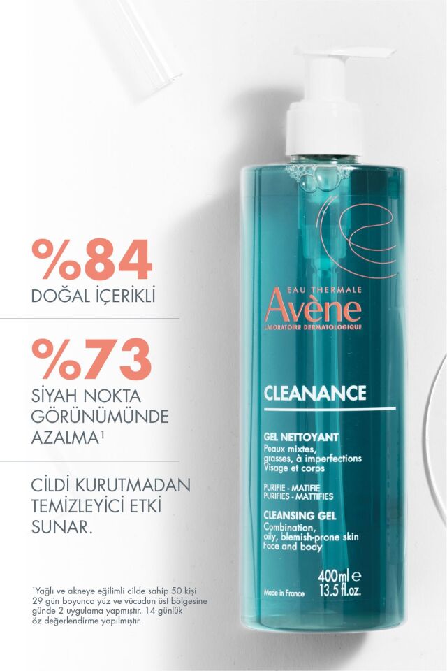Cleanance Yağlı ve Akneye Eğilimli Ciltler için Matlaştırıcı Etkili Temizleme Jeli 400 ml