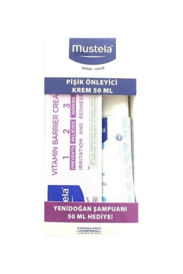 Vitamin Barrier Pişik Kremi 50ml Yenidoğan Şampuan Hediye 50ml 3504105090395