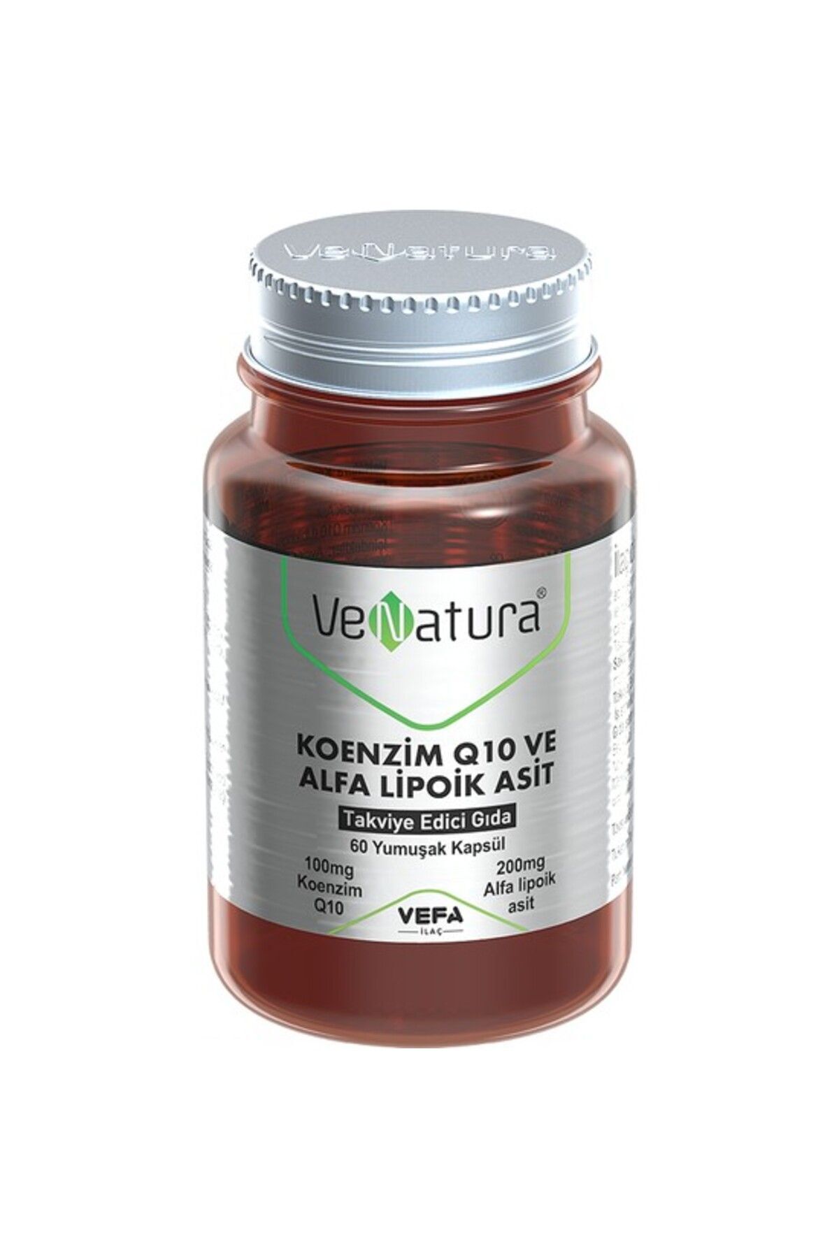 Koenzim Q10 Ve Alfa Lipoik Asit Takviye Edici Gida 60 Kapsül 100 Mg Koenzim Q10 200 Mg Alfa