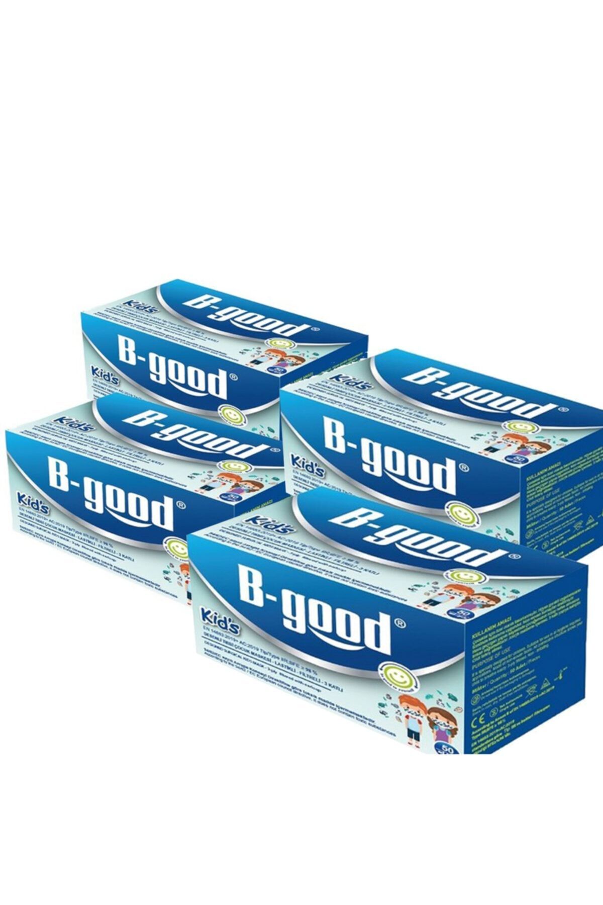 Desenli Tıbbi Çocuk Maskesi {4 Kutu} (200) Adet