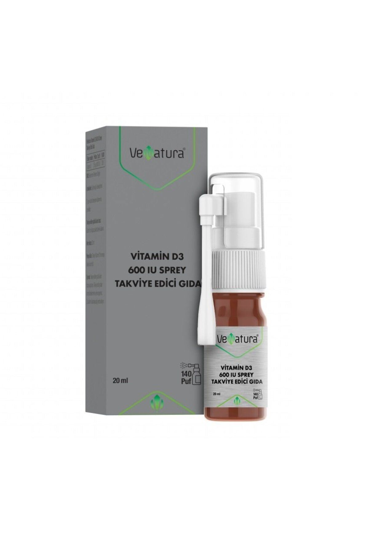 Vitamin D3 600 Iu Sprey Takviye Edici Gıda 20ml