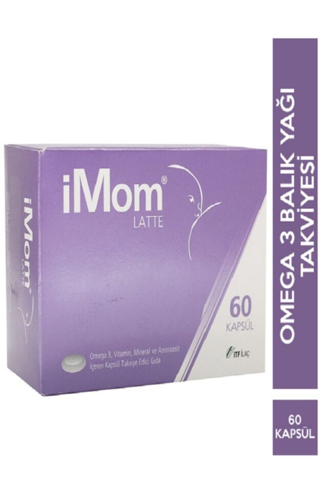Imom Latte Omega 3 - Mineral - Vitamin Içeren Takviye Edici Gıda 60 Kapsül