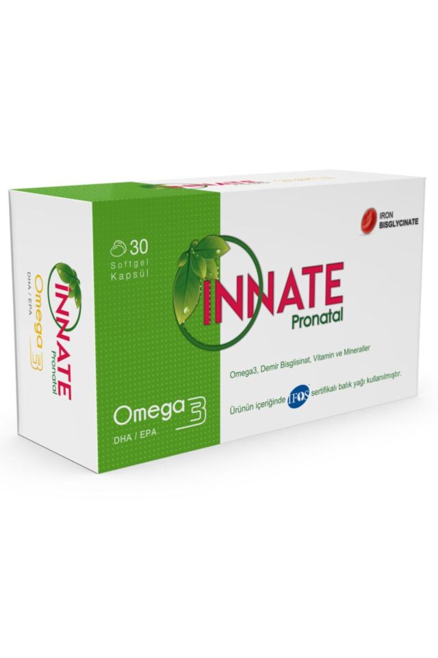 Innate Pronatal Omega3, Vitamin Ve Mineraller 30 Kapsül