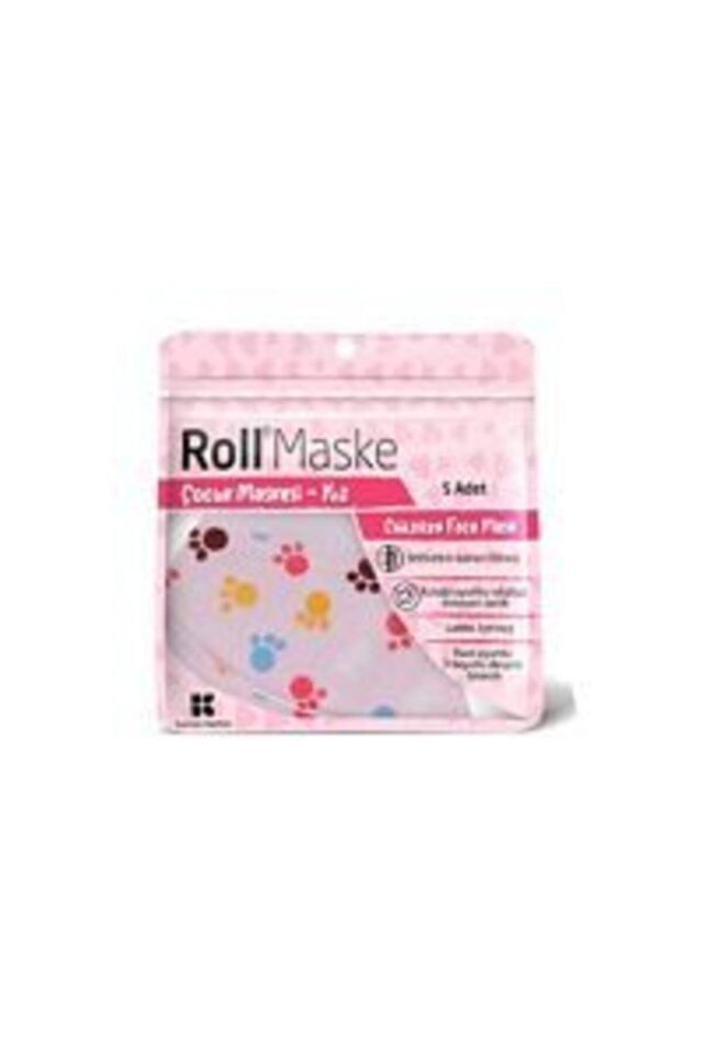 Kız Çocuk Maskesi 5 Li Paket